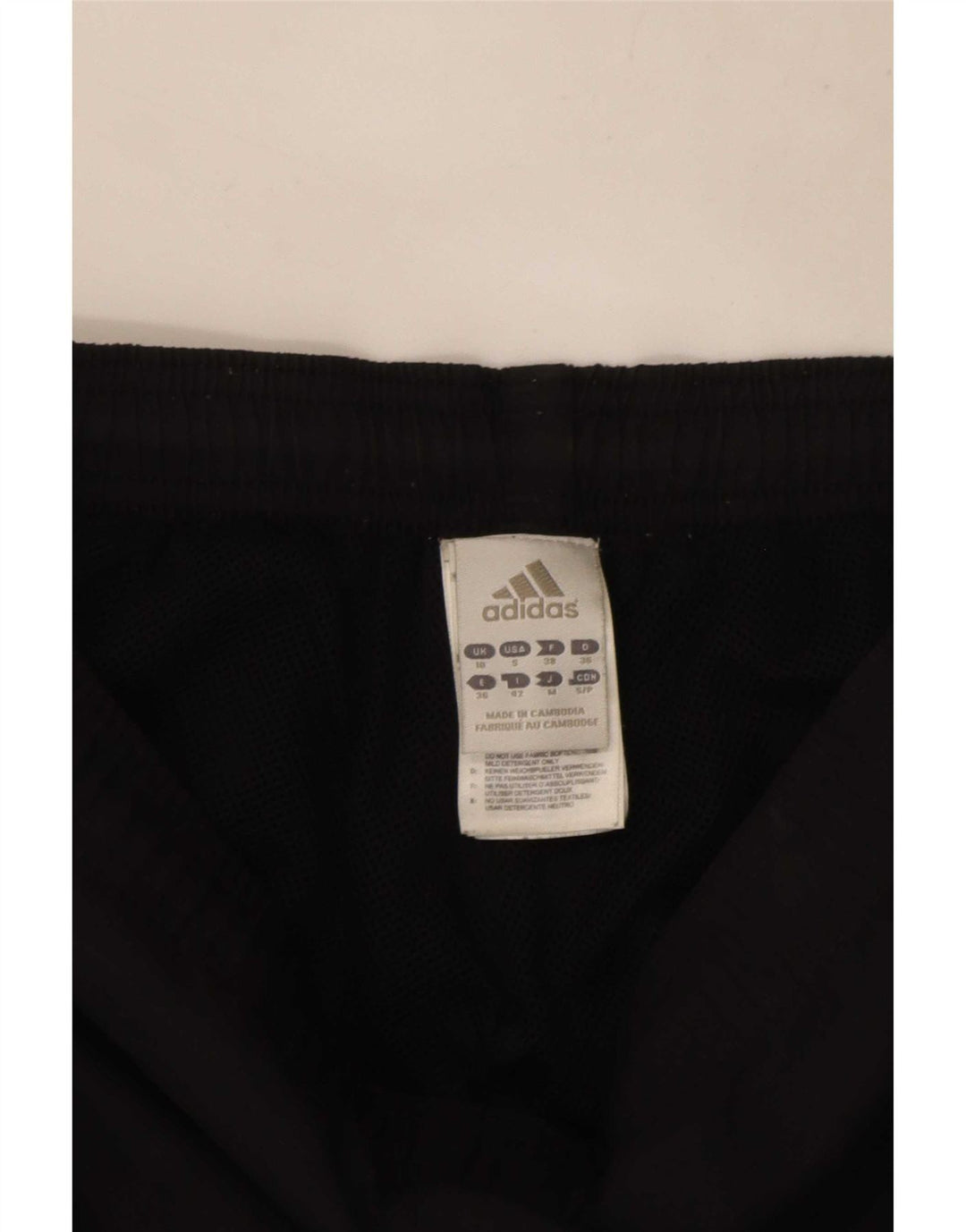 Adidas Pantalon de survêtement Capri pour femme UK 10 Petit Noir Polyester