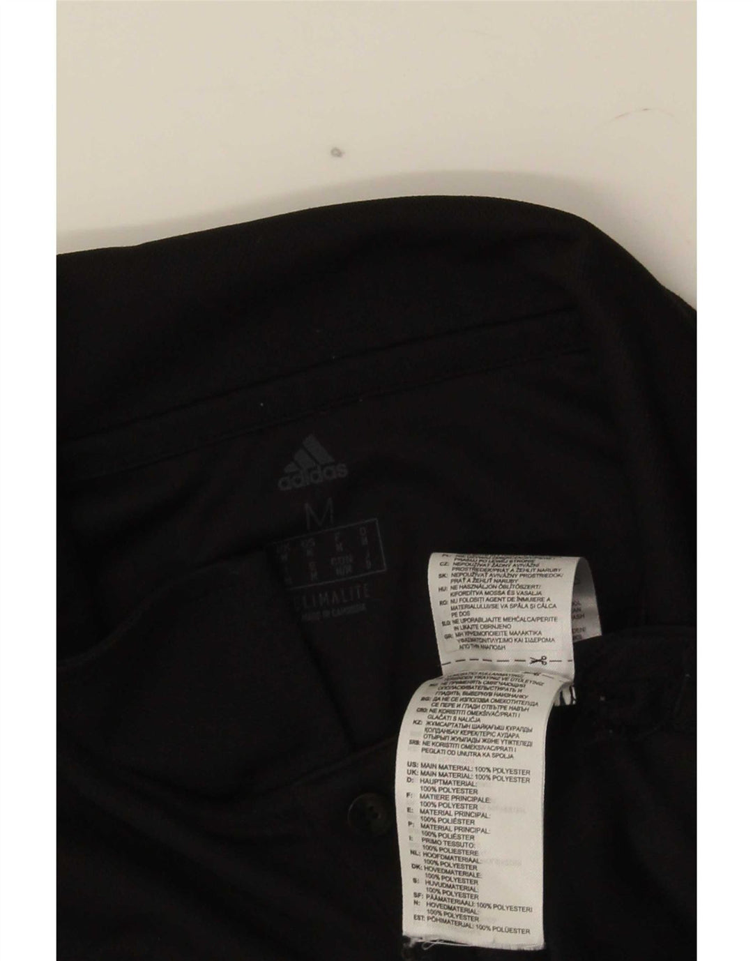 Adidas Polo Climalite Homme Noir Moyen Polyester