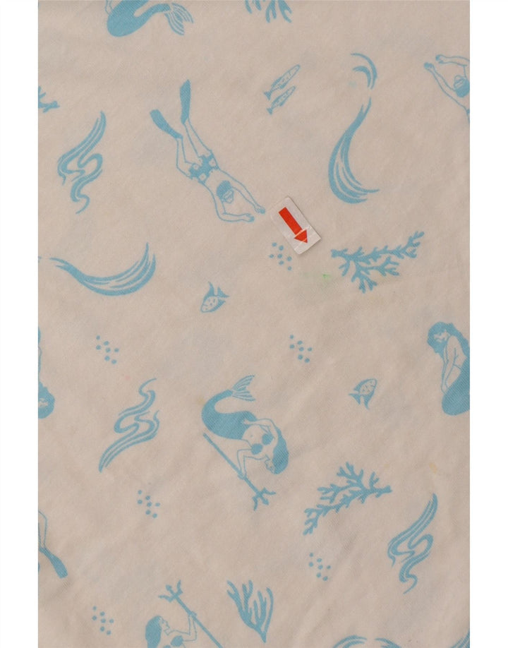 HURLEY T-Shirt Graphique Homme Blanc Moyen Coton