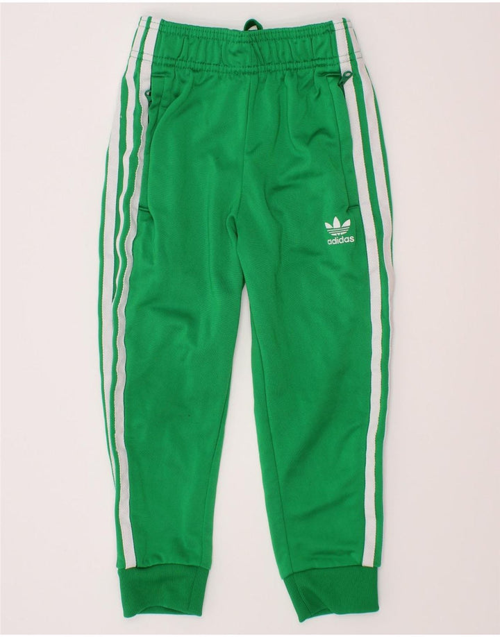 Adidas Survêtement Complet Garçon 4-5 Ans Vert Polyester