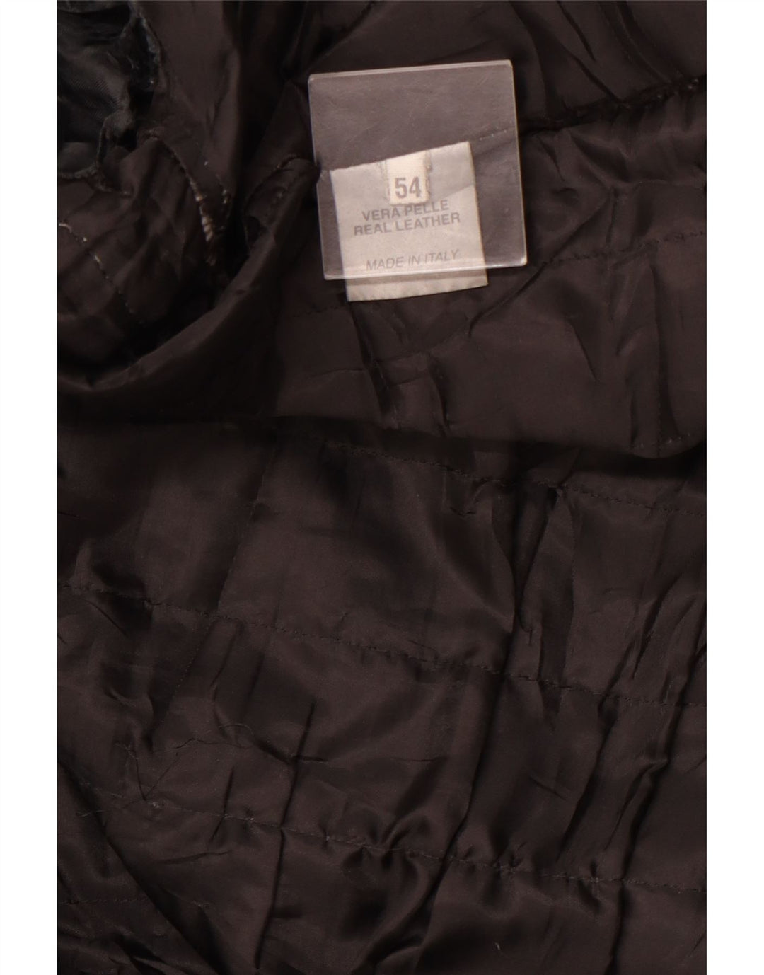 VINTAGE Veste de course en cuir pour homme IT 54 2XL Cuir noir