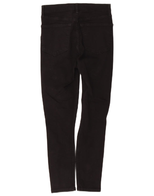 Topshop Pantalon décontracté Jamie en détresse pour femme W28 L25 Noir Coton