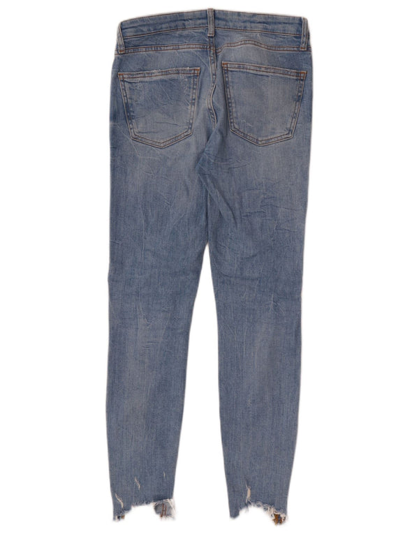 Zara Jean skinny effet vieilli pour femme EU 36 XS W26 L27 Bleu