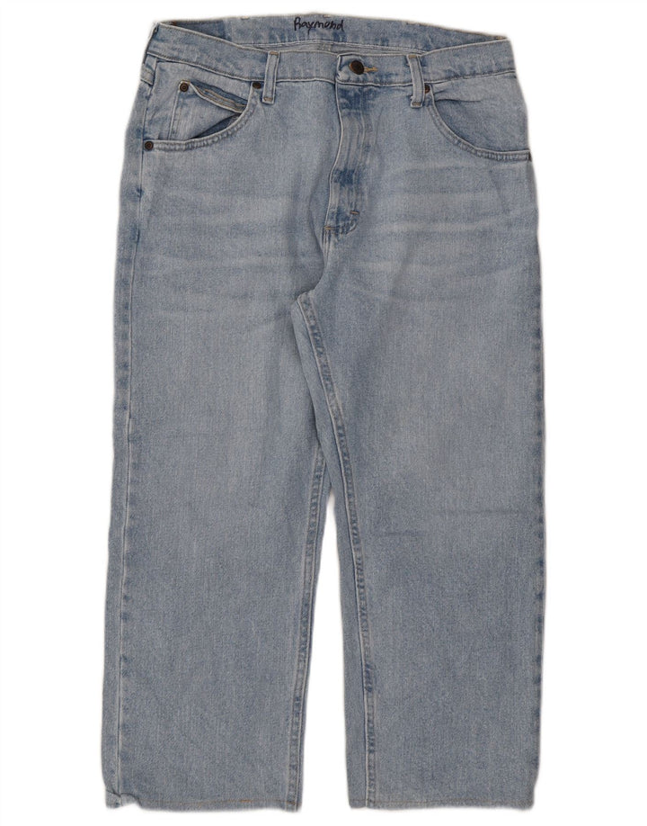 Wrangler Jean Court Homme W34 L23 Bleu Coton