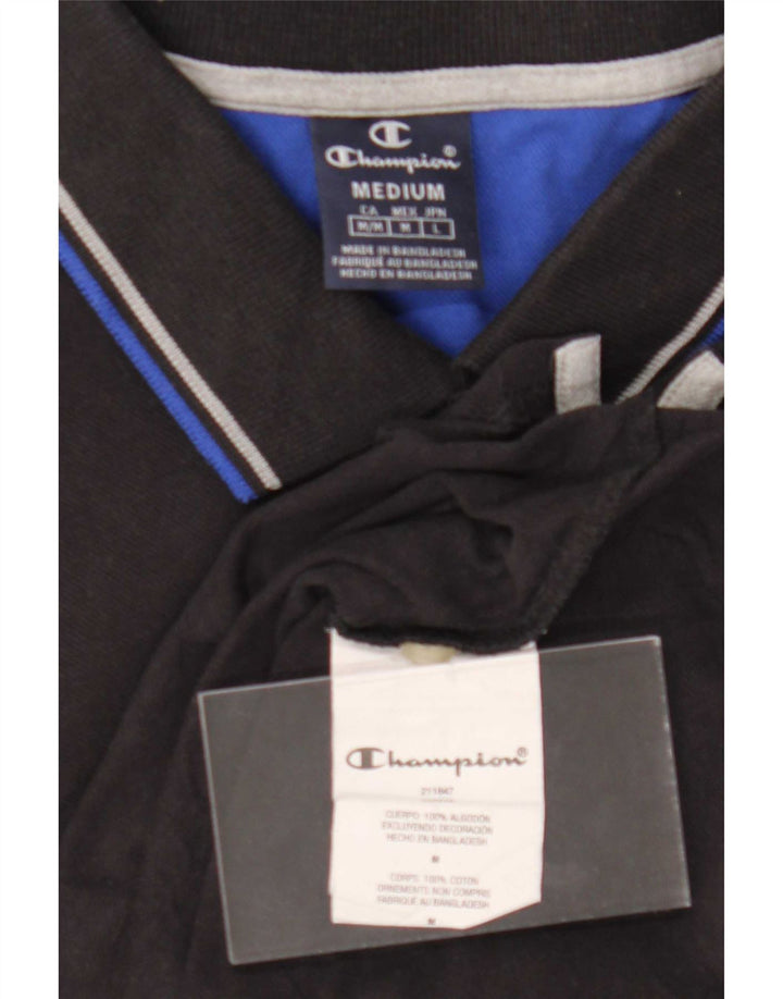 Champion Polo Homme Coton Noir Moyen
