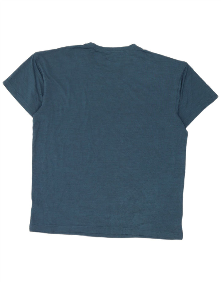 Columbia T-Shirt Homme Haut Large Bleu Polyester