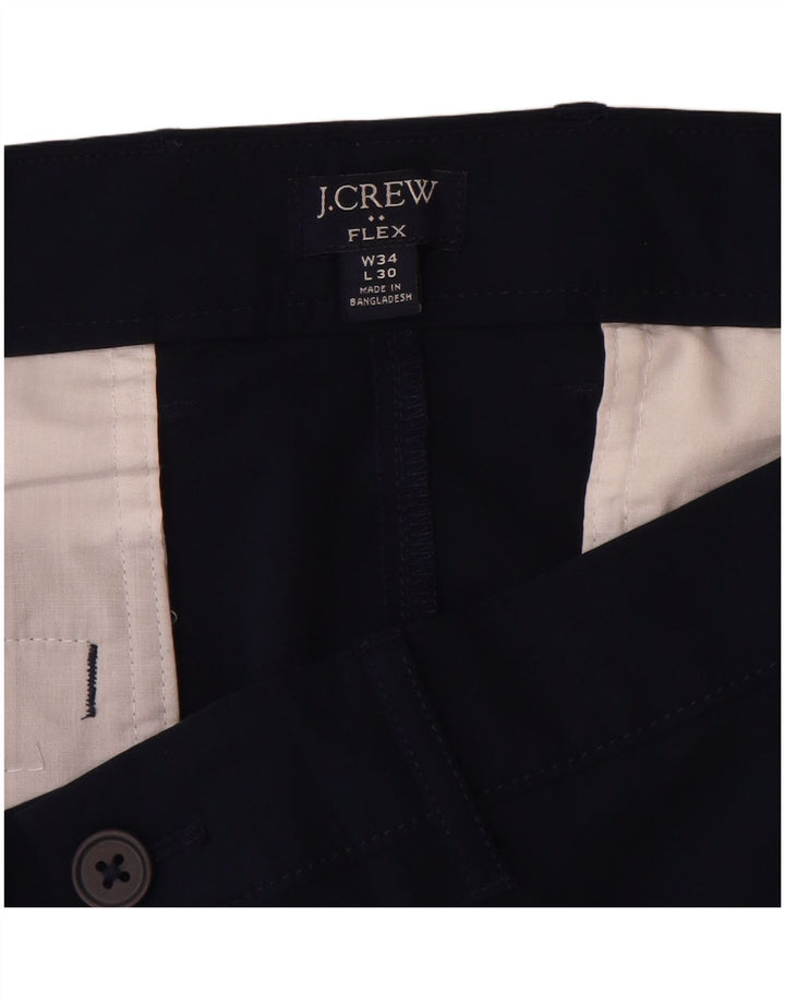 J. Crew Pantalon Chino Slim Flex Homme W34 L30 Bleu Marine Polyester