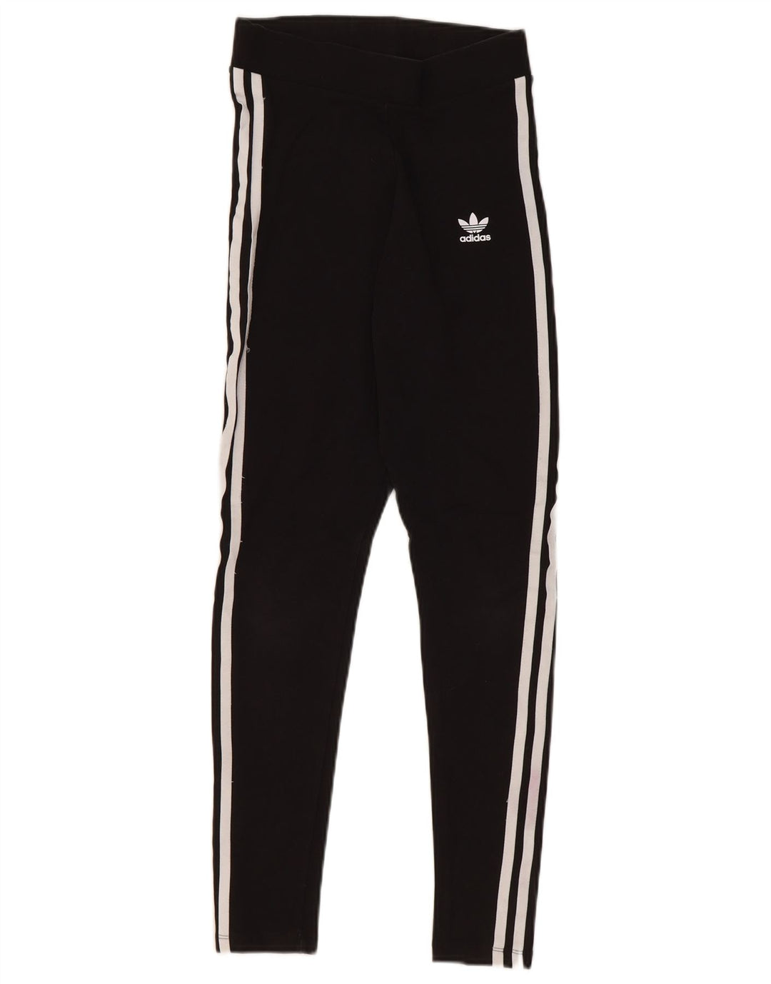 ADIDAS Leggings Femme UK 10 Petit Coton Noir