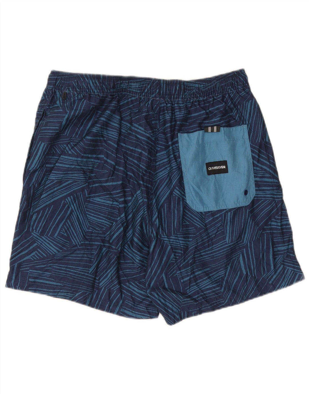 Quiksilver Short de Bain Homme XL Bleu Marine Géométrique Polyester