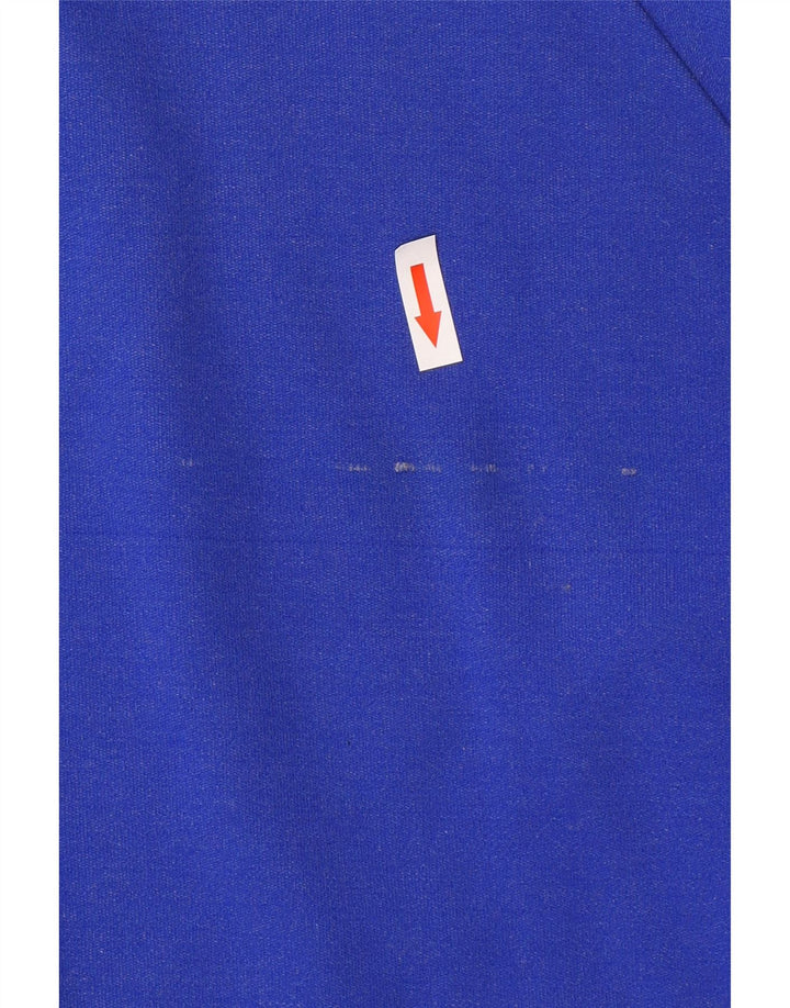 vintage Mens Survêtement Top Veste Grand Bleu
