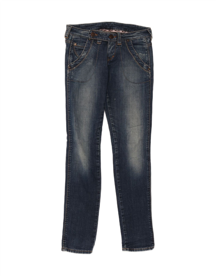 WRANGLER Womens Jamie Slim Jeans W27 L34 Blue Cotton Vintage Wrangler and Second-Hand Wrangler from Messina Hembry 