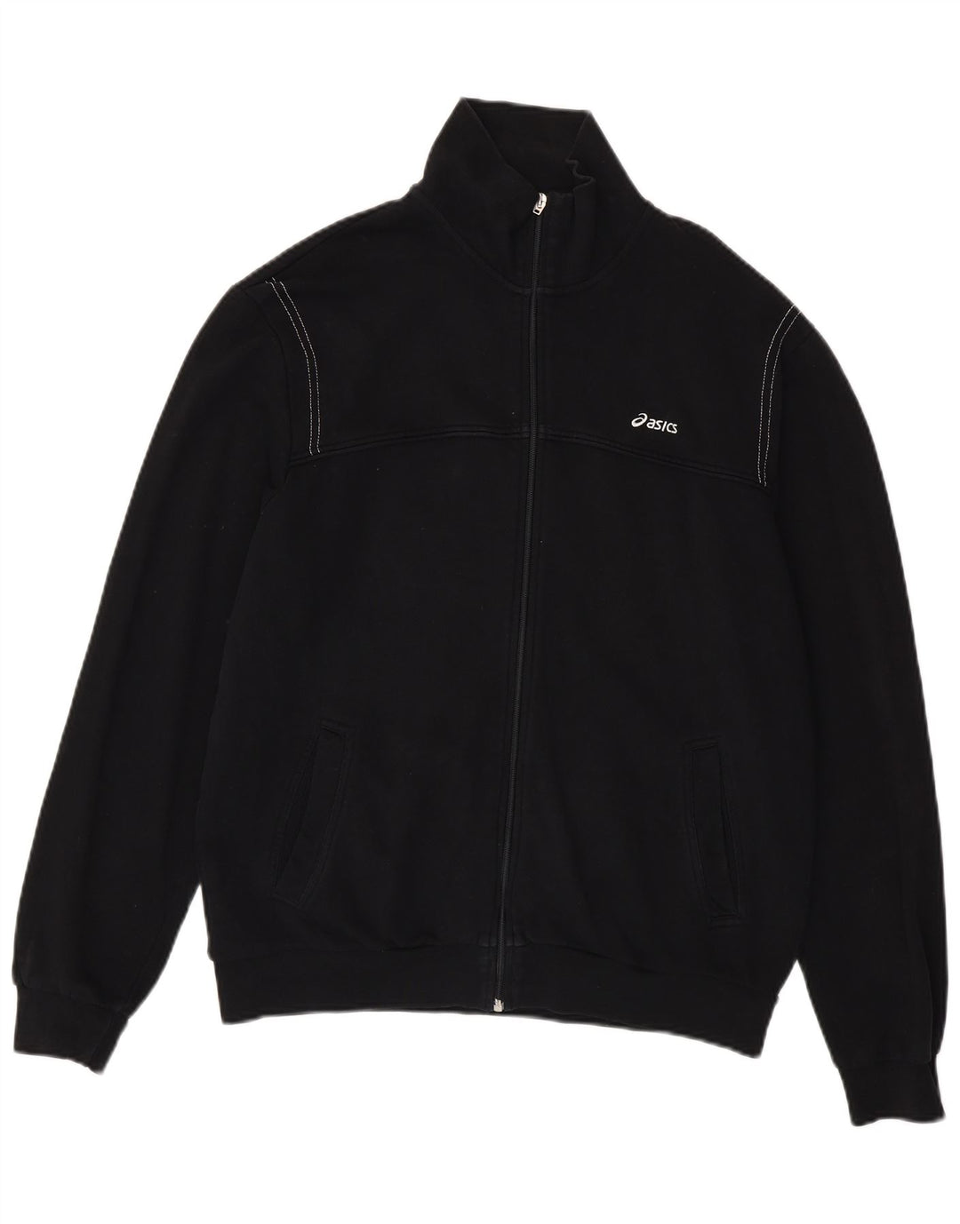 ASICS Veste de survêtement pour homme Taille L Noir