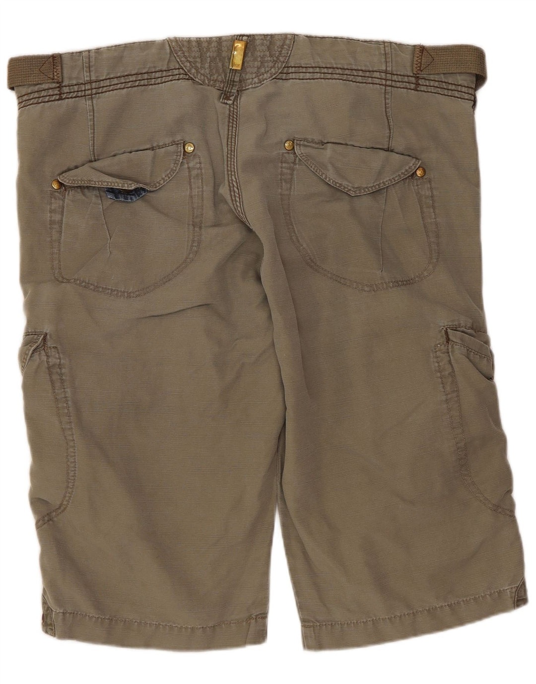 Lee Cenn Cargo Shorts W34 Large Kaki Coton Femme