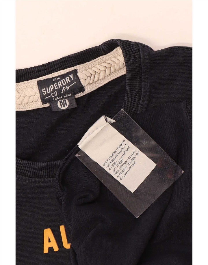 Superdry T-Shirt Graphique Homme Noir Moyen Coton
