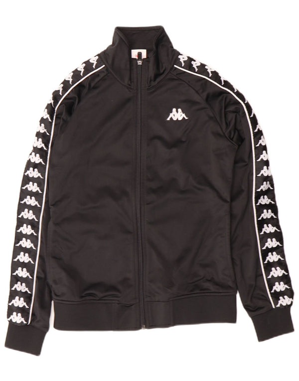 Kappa Survêtement complet graphique pour femme UK 10 Small Black Colourblock