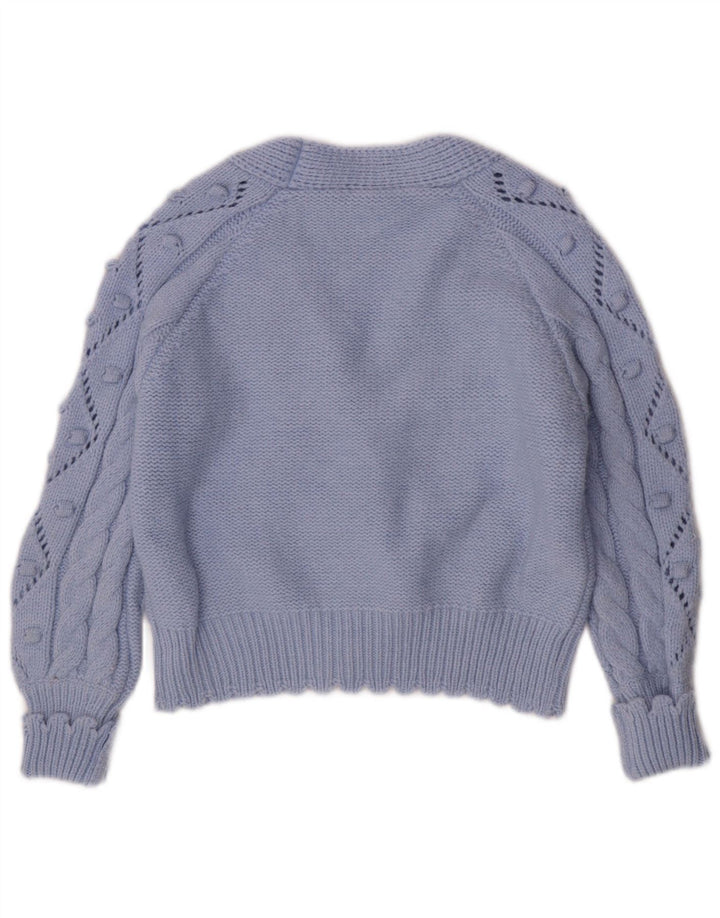 Lumina Womens Cardigan Sweater UK 16 Large Bleu Polyamide