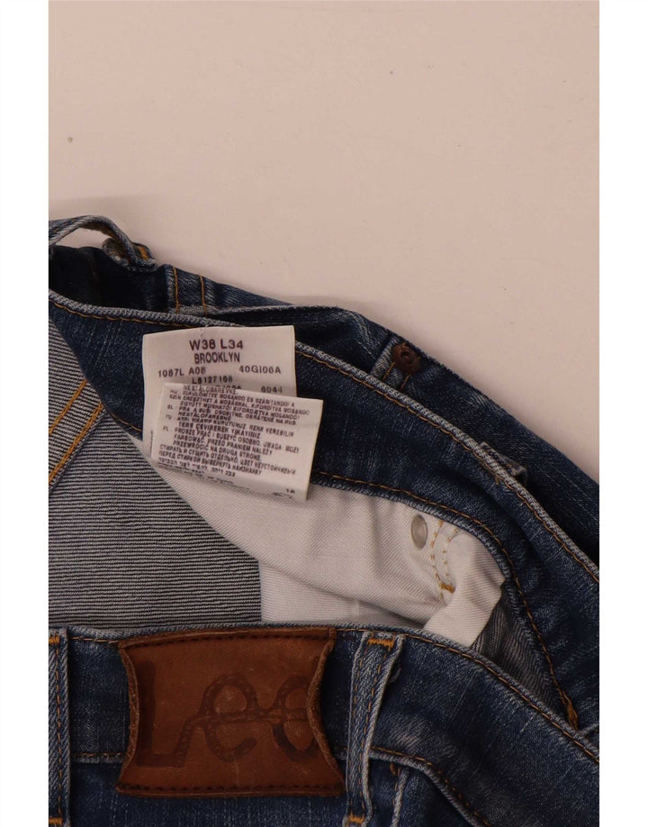Lee Jean Droit Brooklyn W38 L31 Homme Bleu Coton