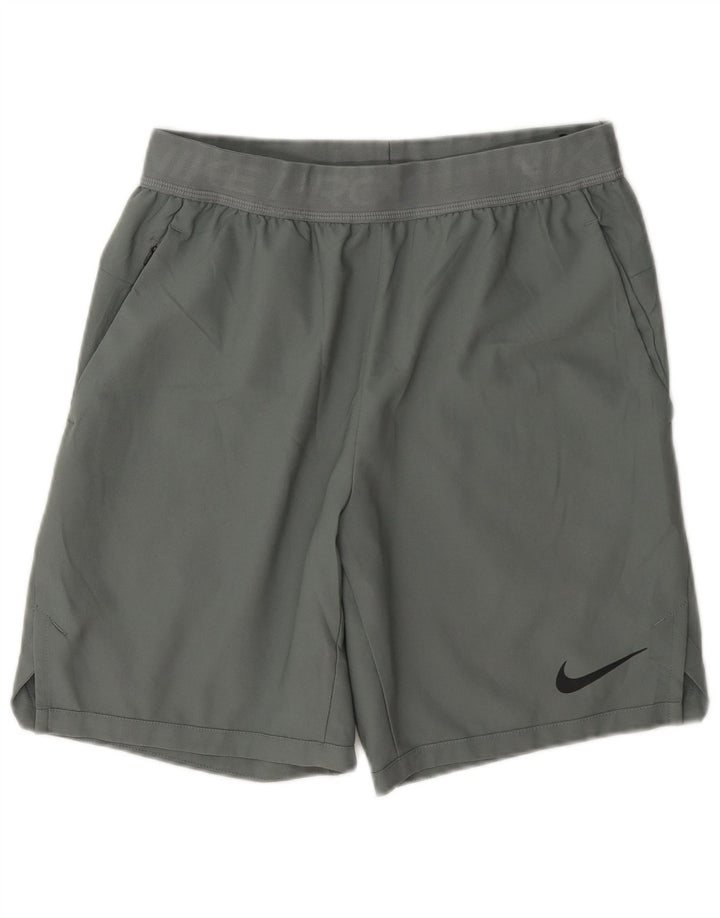 Nike Short de sport Dri Fit Graphic Standard pour homme, petit, gris, polyester