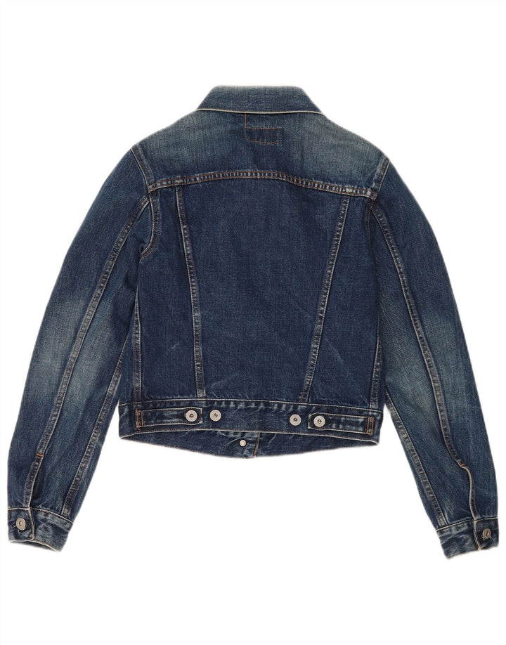 Replay Veste en jean courte pour femme UK 12 Bleu moyen Coton