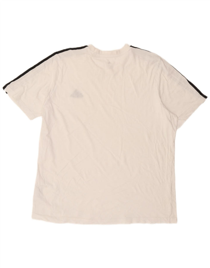 Adidas T-Shirt Homme Top XL Coton Blanc