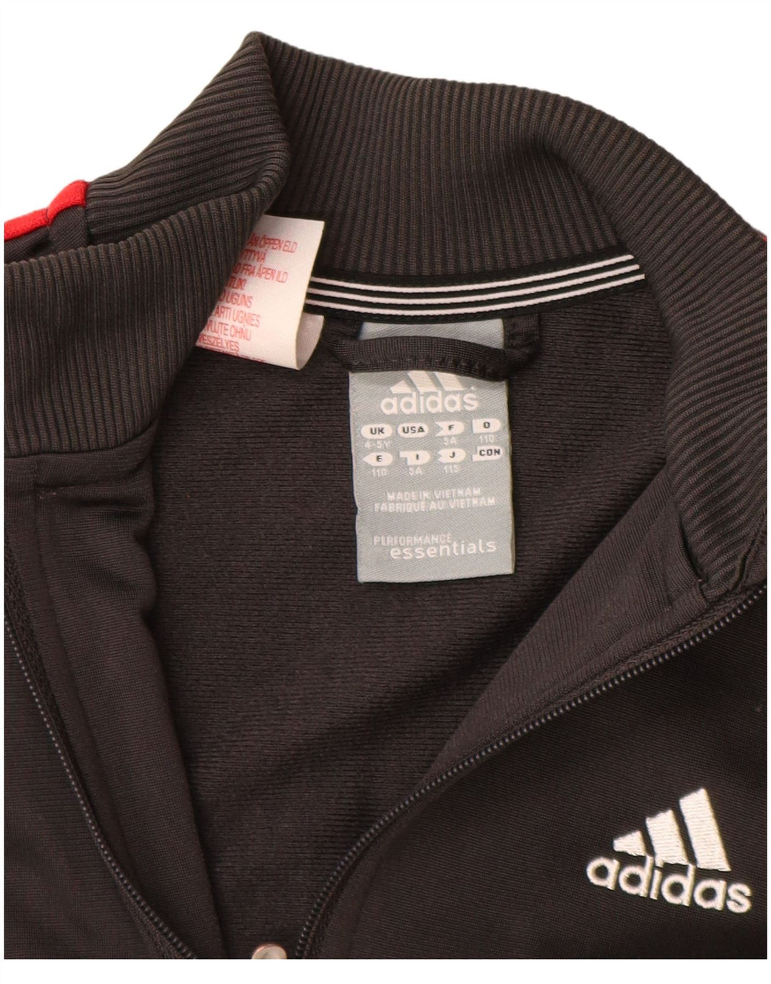 Veste de survêtement Adidas Garçon 4-5 ans Gris Polyester