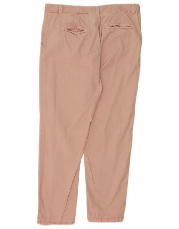 Marks & Spencer Pantalon chino droit pour femme UK 14 Large W34 L28 Rose
