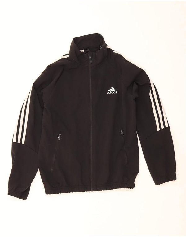 ADIDAS Veste de Survêtement Garçon 11-12 ans Noir Polyester