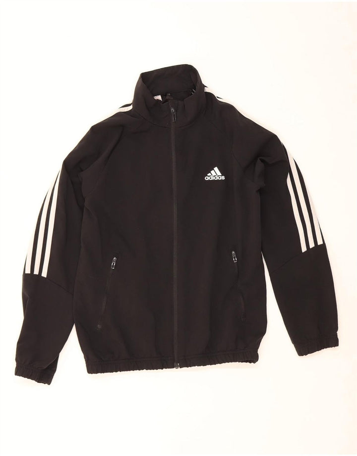 ADIDAS Veste de Survêtement Garçon 11-12 ans Noir Polyester