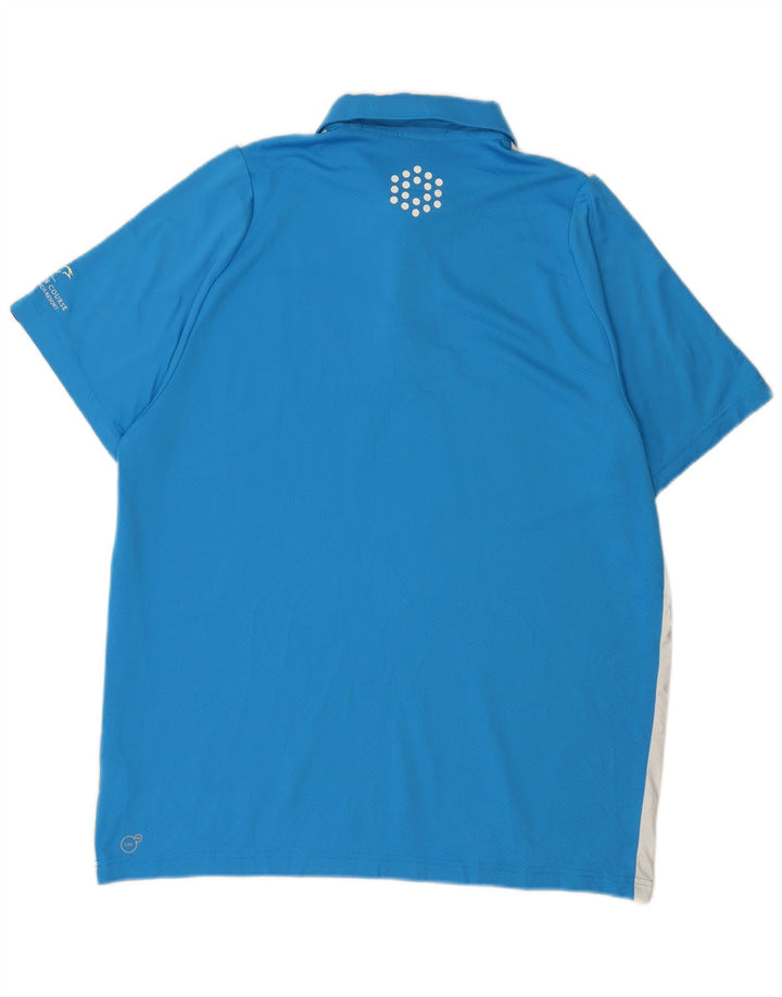 PUMA Polo Homme XL Bleu Colorblock Polyester