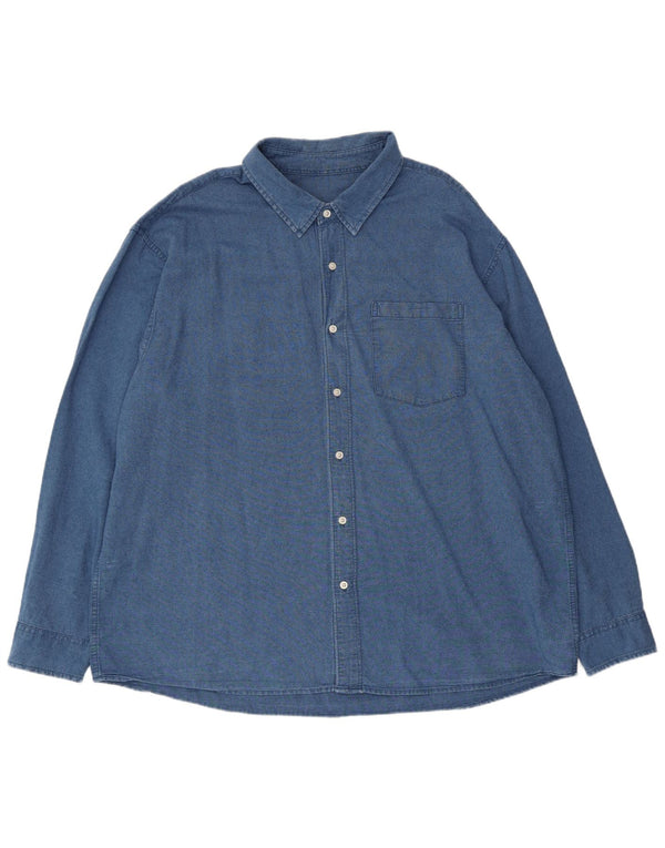 American Eagle Chemise Homme 2XL Bleu Coton