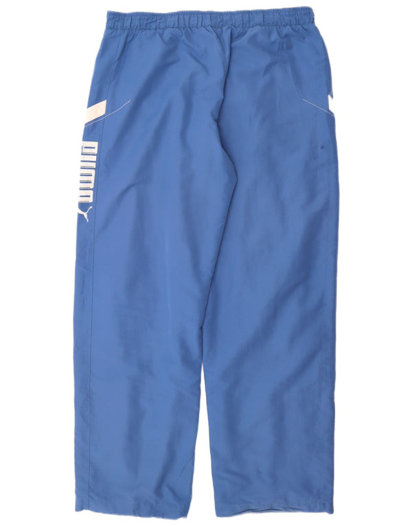 Puma Pantalon de Survêtement Graphique Homme Bleu Colorblock Large