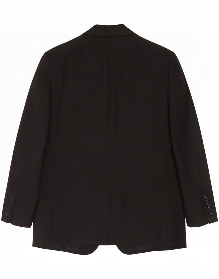 Trussardi Veste Blazer 2 Boutons Homme IT 52 XL Laine Noir