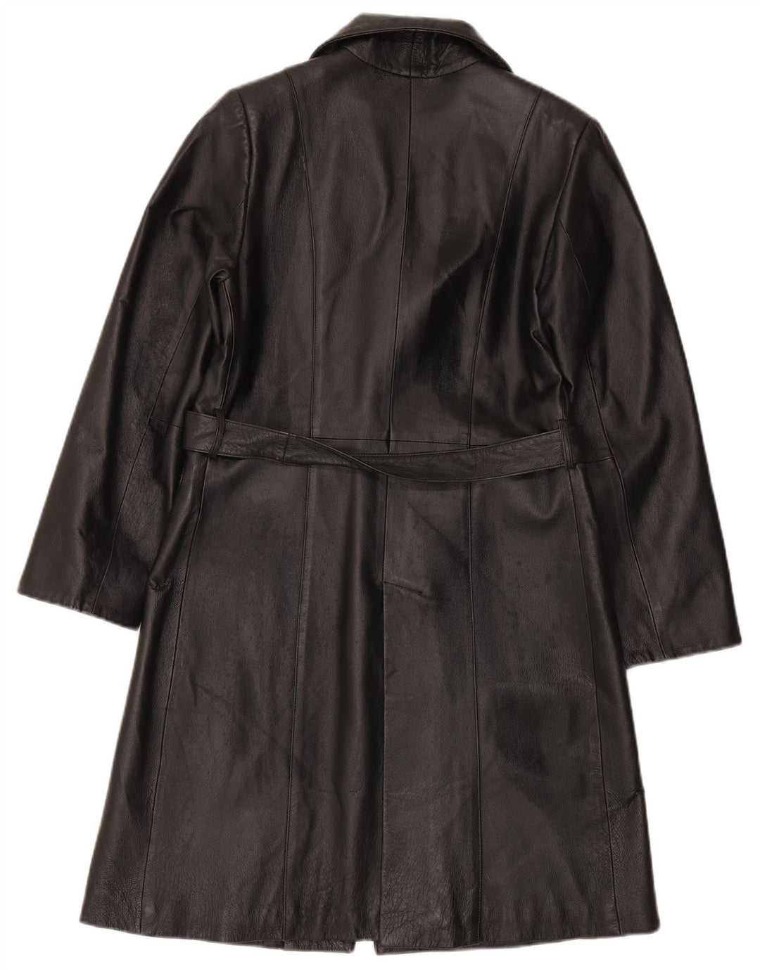 LAVORAZIONE ARTIGIANALE Manteau en Cuir Femme IT 44 Cuir Noir Moyen