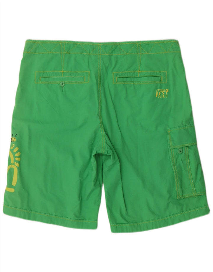 Puma Short de Bain Graphic Homme Vert XL