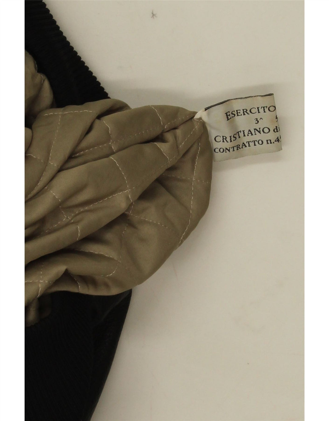 Esercito Veste en cuir militaire pour homme IT 52/54 XL Cuir noir