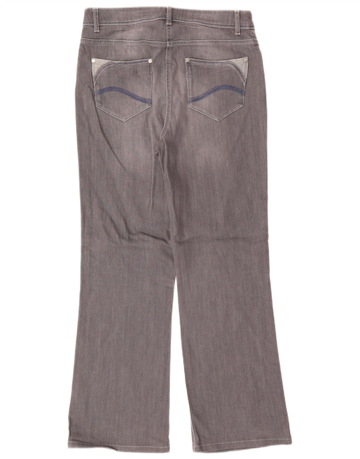 PER UNA Jeans Roma Bootcut pour femme UK 12 Medium W30 L28 Gris Coton