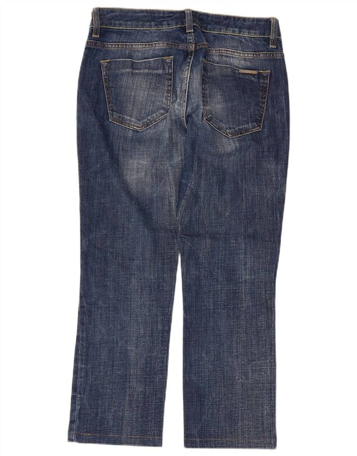 Massimo Dutti Jean court W27 L25 en coton bleu pour femme