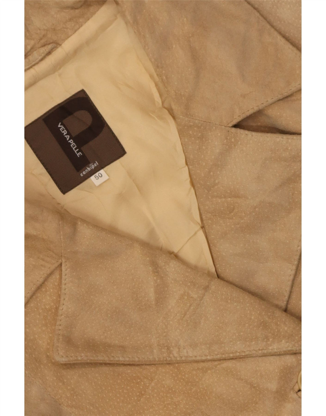 Conbipel Pardessus Femme Daim IT 50 XL Cuir Beige