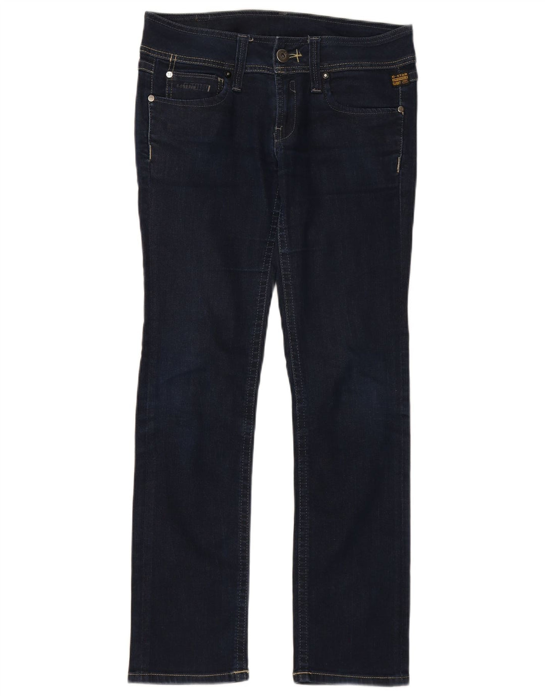 G-STAR Womens Straight Jeans  W30 L29 Navy Blue Cotton