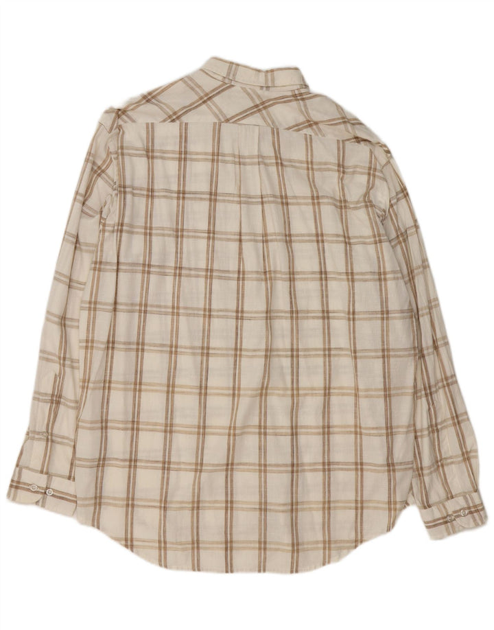 Marlboro Classics Chemise Homme XL Blanc Carreaux Coton
