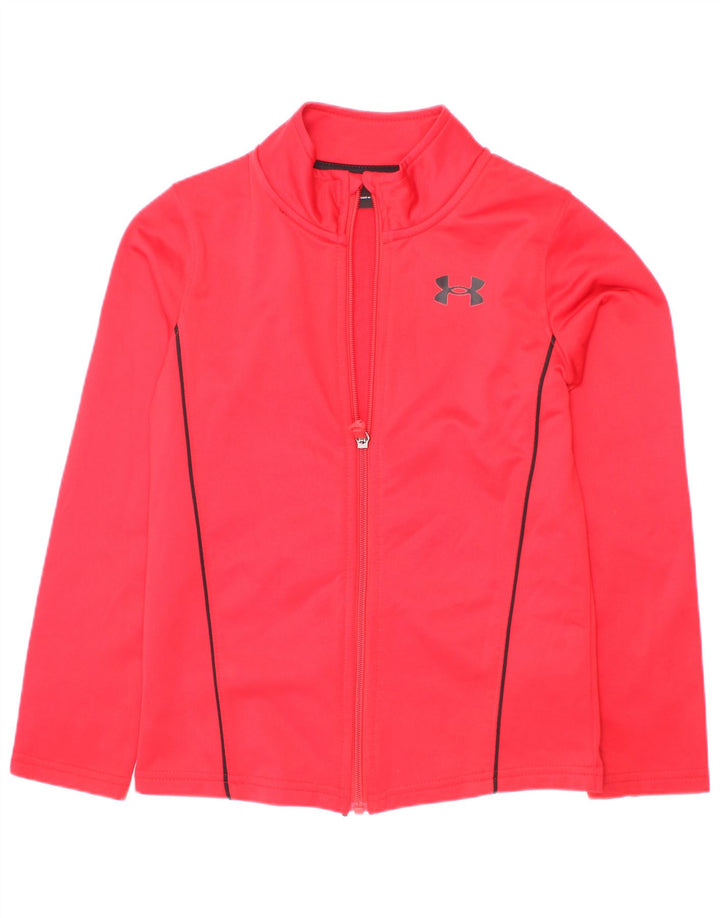 Under Armour Veste de Survêtement Garçon 6-7 ans Rouge Polyester