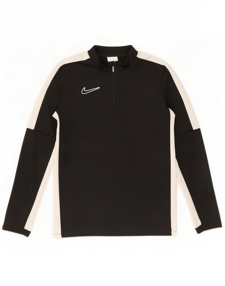 Nike Haut de survêtement Dri Fit pour garçon 12-13 ans Noir Taille L