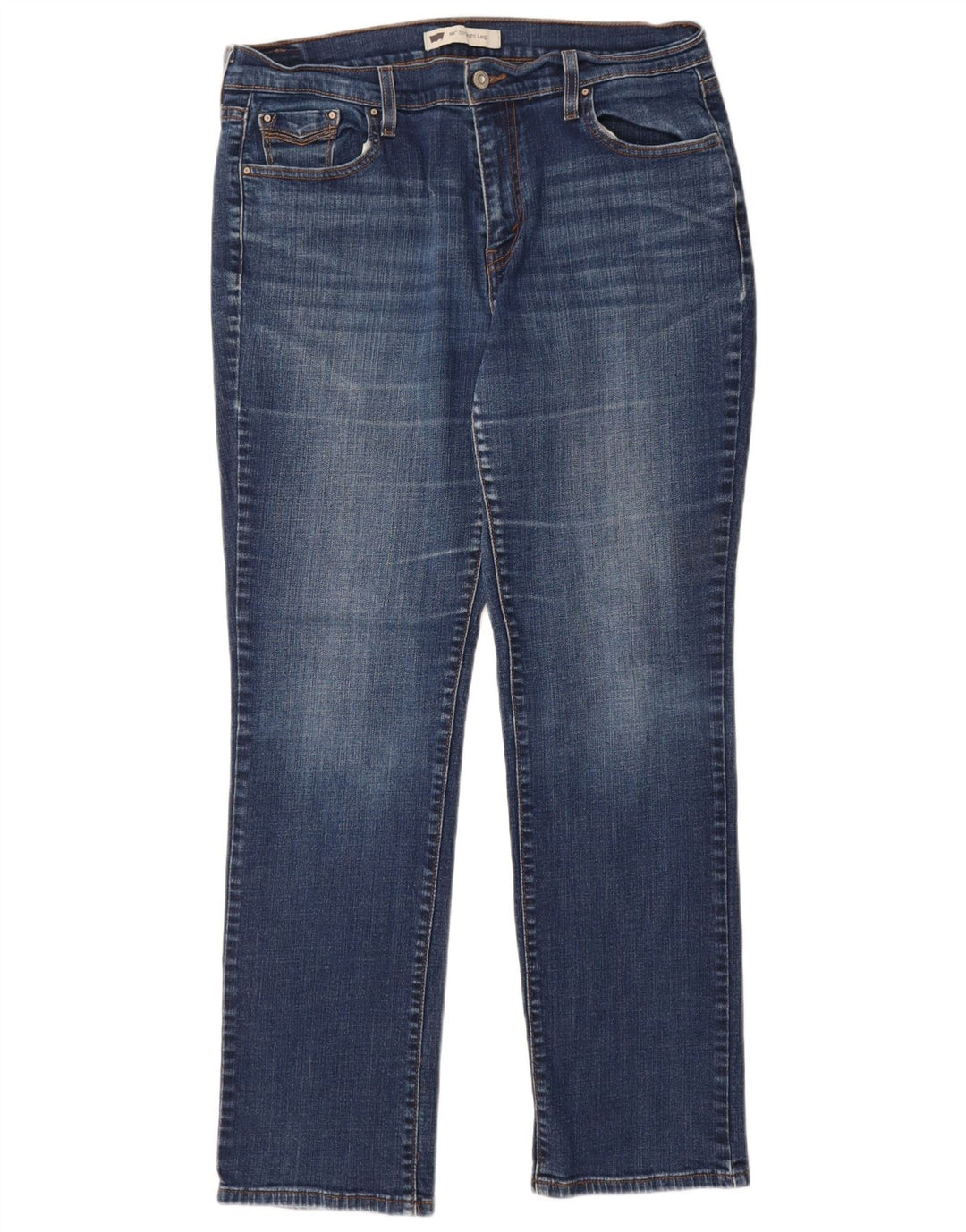 Levi's Jean Droit 505 Femme W32 L32 Bleu Coton