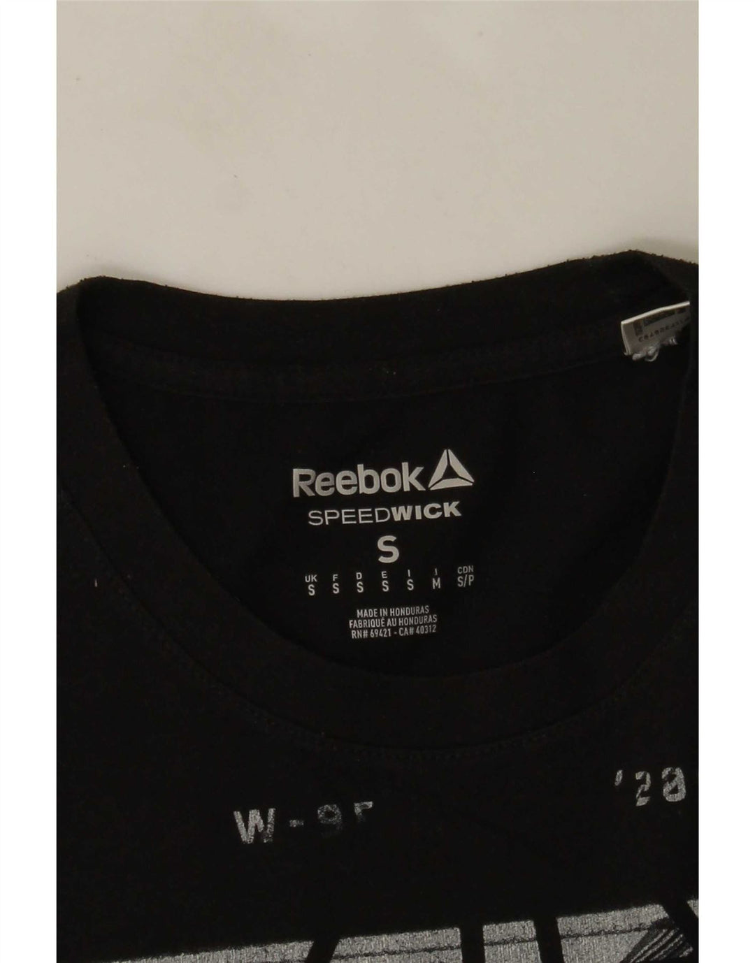 Reebok T-Shirt Graphique Homme Petit Noir