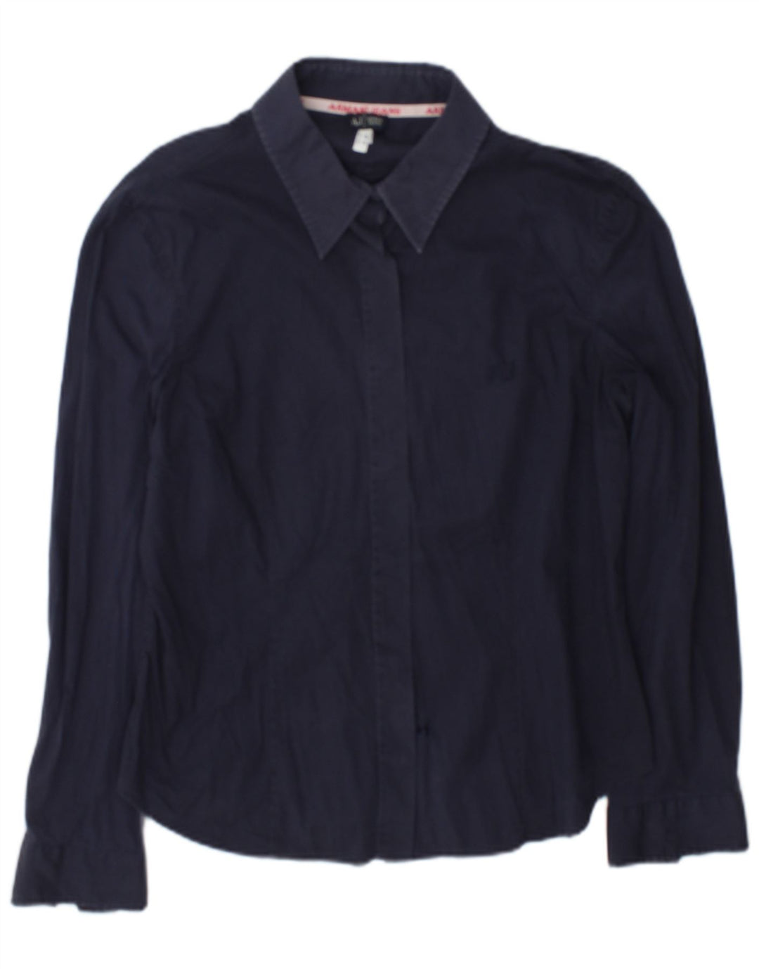 Armani Femme Chemise Large Bleu Marine Coton