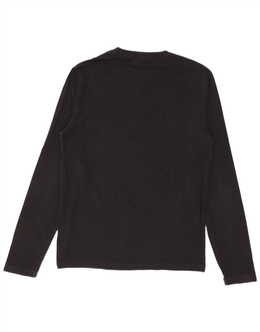 Calvin Klein Jeans Haut Graphique Femme Manches Longues UK 12 Moyen Noir