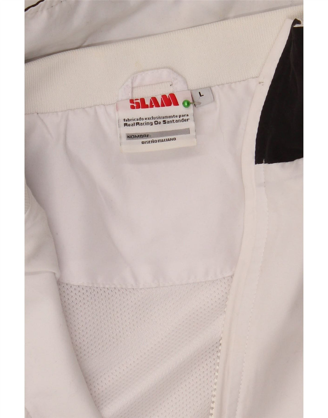 Slam Veste de Survêtement Graphique pour Homme Grand Blanc Colorblock Polyester