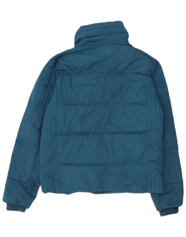 Zara Veste matelassée homme UK 44 2XL Bleu Polyester