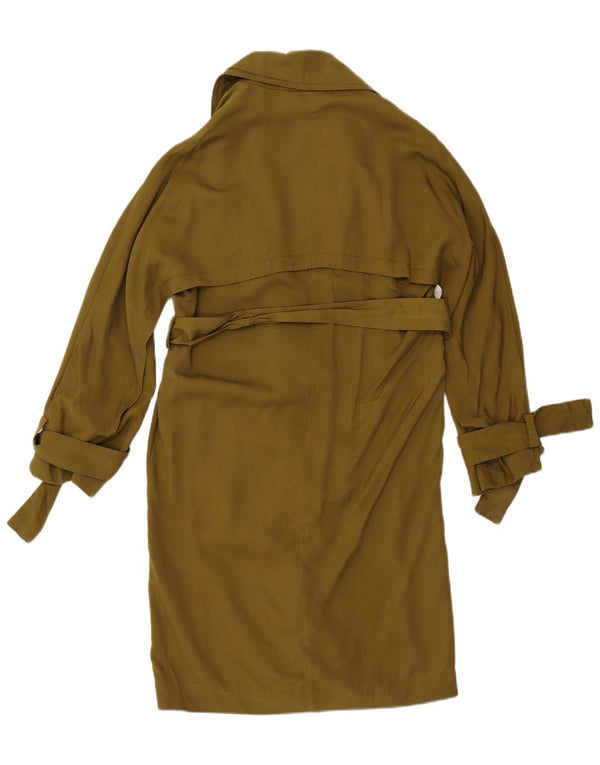 Topshop Trench-coat surdimensionné pour femme UK 8 Small Kaki Lyocell