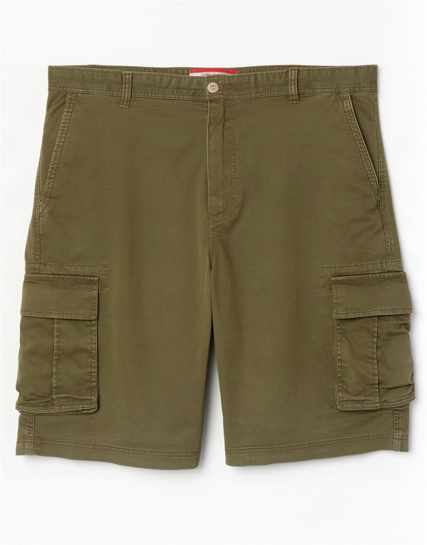 Tommy Hilfiger Short cargo pour homme W36 Large Kaki Coton